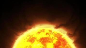 zonne-atmosfeer krachtig zon-effect video