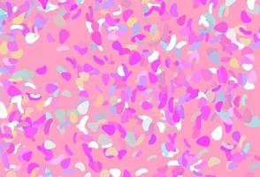 Light pink vector background with abstract forms.