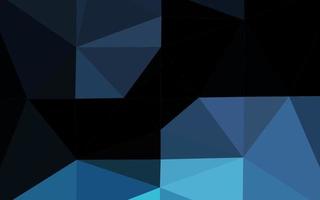 Dark BLUE vector triangle mosaic texture.