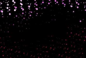 Dark pink vector background with triangles, circles, cubes.