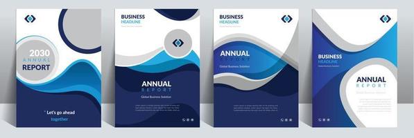 Annual Report Catalog Cover Design Template Concept adept to multipurpose Project vector