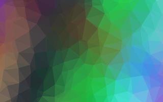 Light Multicolor, Rainbow vector shining triangular pattern.