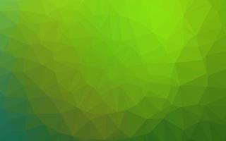 Light Green vector shining triangular background.