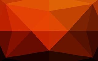 Dark Orange vector shining hexagonal pattern.