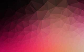 Dark Red, Yellow vector shining triangular background.