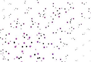 Light Purple vector background with triangles, circles, cubes.