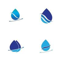 water drop Logo Template vector illustration design