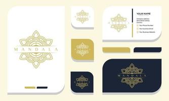 mandala  vector logo illustration. logo and business card