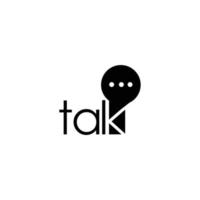 talk logo vector modern illustration graphic abstract template