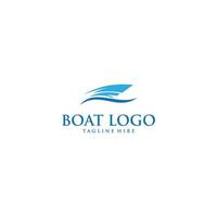 Boat Logo Design Template Vector Graphic Branding Element.