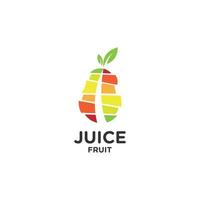 Diseño de ilustración de vector de logotipo de jugo fresco