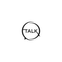 talk logo vector modern illustration graphic abstract template