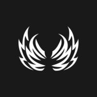 Bird wings vector icon. Angel wings vector icon.