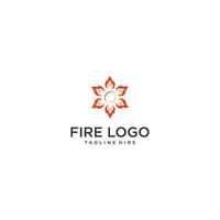 ilustración de vector de fuego de signo de fuego aislado - icono de fuego en estilo plano