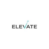 TYPOGRAPHY logo ELEVATE a modern download template vector