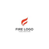 fire vector illustration of isolated fire sign - fire icon in flat style