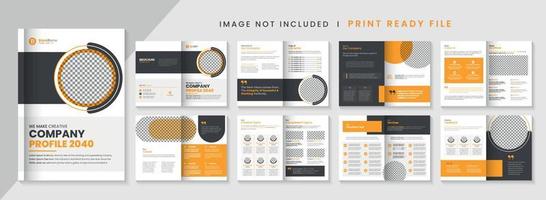 Company profile brochure template or multipage business brochure design template vector