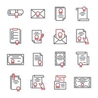 icono de documento legal vector