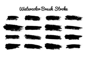 Watercolor vector brush strokes collection, Ink painting Collection