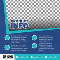 Editable template post for social media ads. web banner ads for promotion design. Suitable for product information with some text. vector