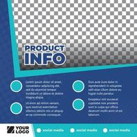 publicación de plantilla editable para anuncios en redes sociales. anuncios de banner web para diseño de promoción. conveniente para la información del producto con algún texto. vector