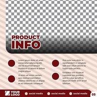 publicación de plantilla editable para anuncios en redes sociales. anuncios de banner web para diseño de promoción. conveniente para la información del producto con algún texto. vector