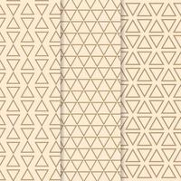 Set of geometric seamless patterns. Abstract geometric hexagonal, cube, circle graphic design. vector