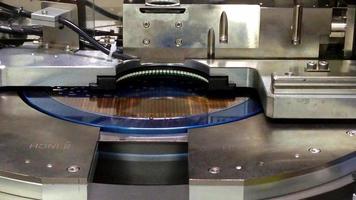 pick up silicon die in silicon wafer in semiconductor manufacturing, motion video of Pick up silicon die in silicon wafer in semiconductor manufacturing