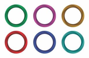 circle shape with different colors vector