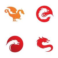 Dragon vector icon illustration