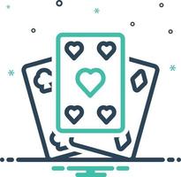 Mix icon for playing cards vector