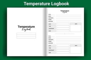 publicación de lácteos de temperatura vector