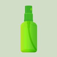 Green hand sanitizer. vector