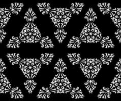 Classic oriental pattern with arabesques. Vintage vector seamless decor. Decorative ornate texture. Black and white. For fabric, wallpaper, venetian pattern,textile, packaging.