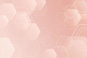 Abstract hexagon background with simple design vector