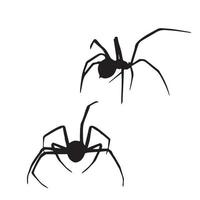 arte de silueta de araña vector