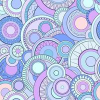 Seamless background with geometric pattern. Oval and circle shapes vector