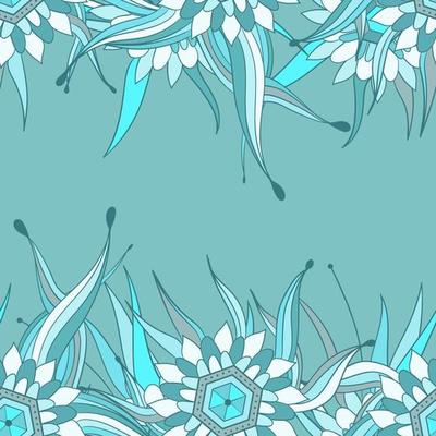 Seamless background with falling autumn leaves. Greeting card for your design
