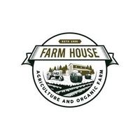farm logo concept for badge or others vector