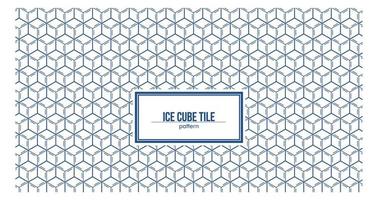 stack ice cube pattern vector