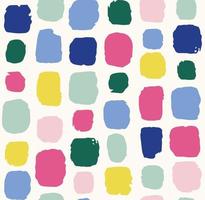 Abstract pattern with dots and strokes. Seamless background with spots and blobs of paint or ink. Vector hand drawn texture.