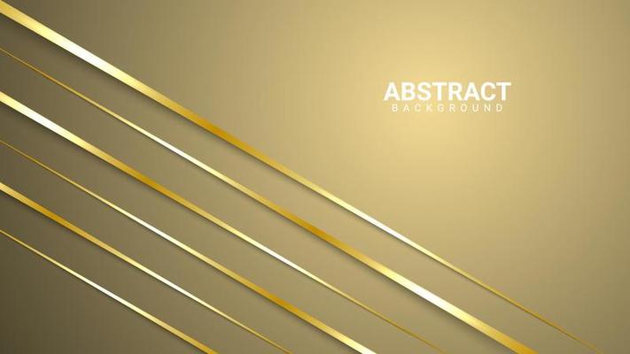 geometric abstract background with golden lines