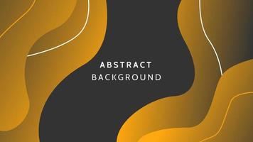 Dark Gold Abstract geometric tech corporate design  background vector