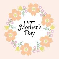 Greeting card for Mother's Day vector
