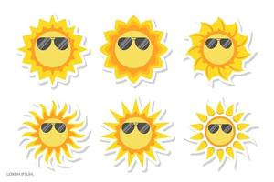 sun Illustration sticker vector