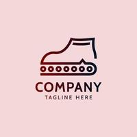 tanque de logotipo combinado con zapatos para empresa de negocios