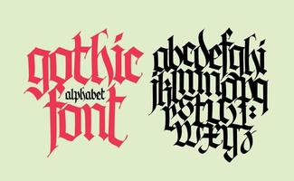 Gothic Lettering Tattoo Design