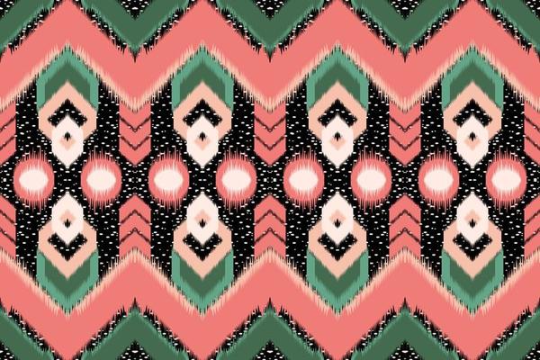 Ikat Ethnic Abstract Beautiful Art Seamless Ikat Tribal Pattern Folk Embroidery mexican style Aztec geometric art ornament print design for carpet, wallpaper.