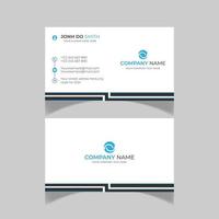 simple modern and corporate business card template vector