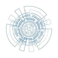 Futuristic technology abstract template , innovative virtual user interfaces , HUD , arrow speed background vector